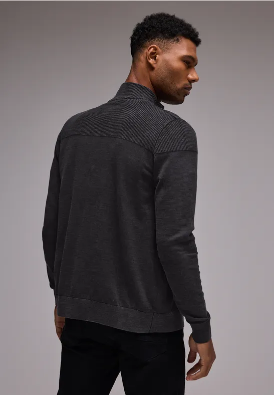 Street One Zipper Strickjacke