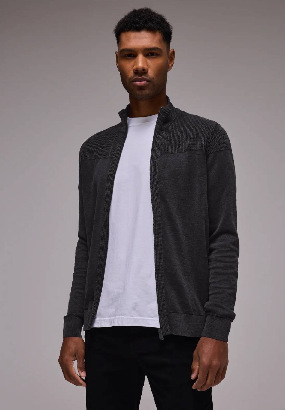 Street One Zipper Strickjacke