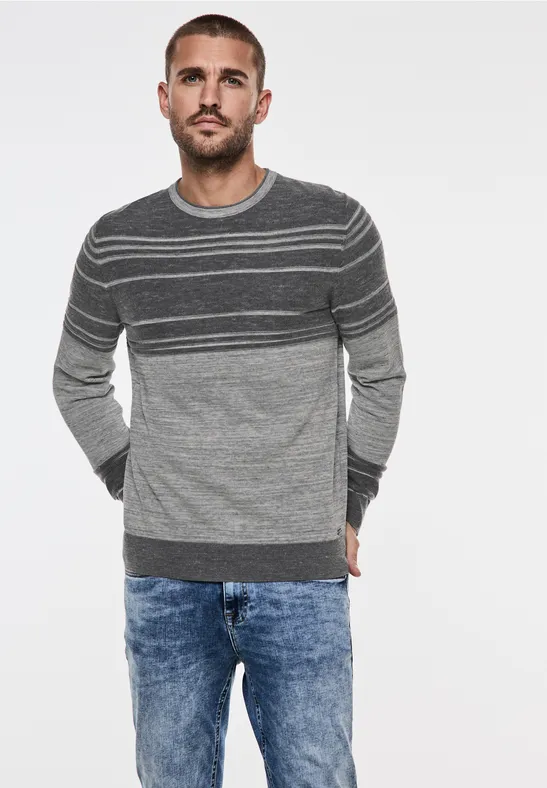 Street One Zweifarbiger Strickpullover