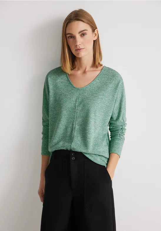 Street One Zweifarbiges Langarmshirt