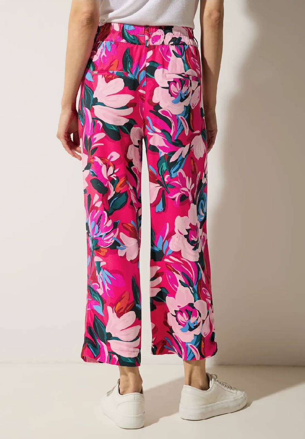 Street One Viskose Casual Fit 7/8 Hose - Style WIDE LEG