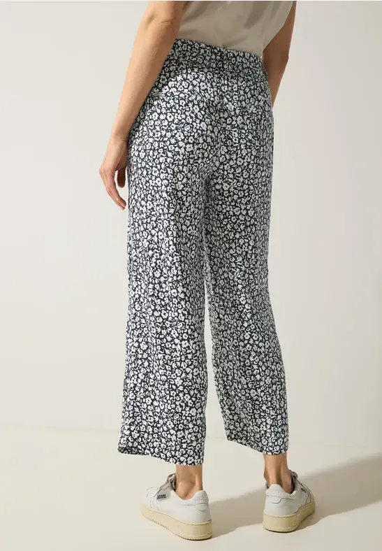 Street One Viskose Casual Fit 7/8 Hose - Style WIDE LEG