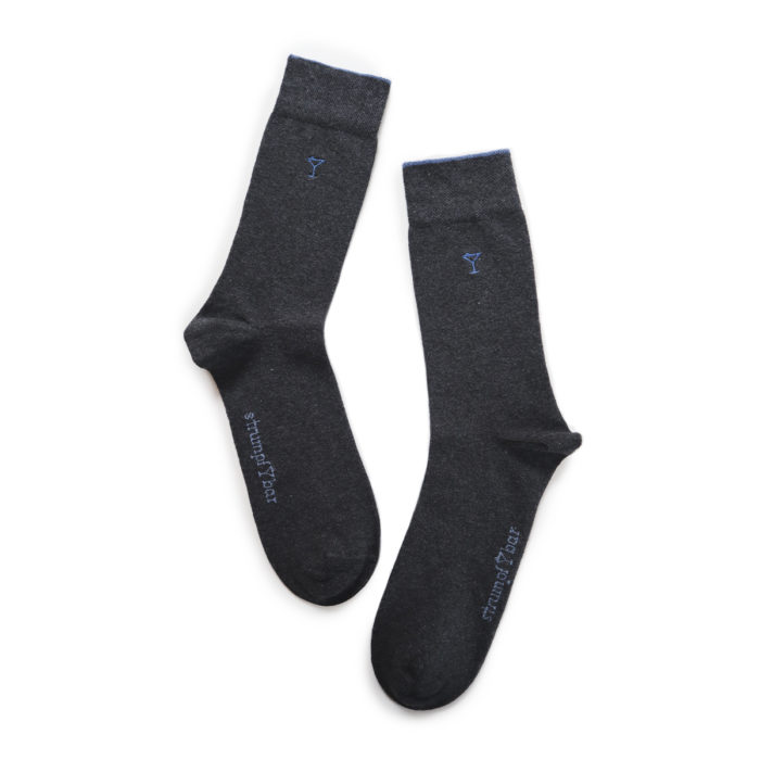 Strumpfbar Cotton Libre Anthrazit Melange/Jeansblau