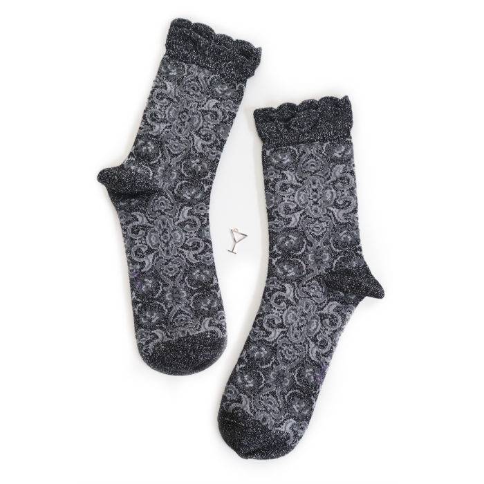 Strumpfbar Royal Punch schwarz-silber