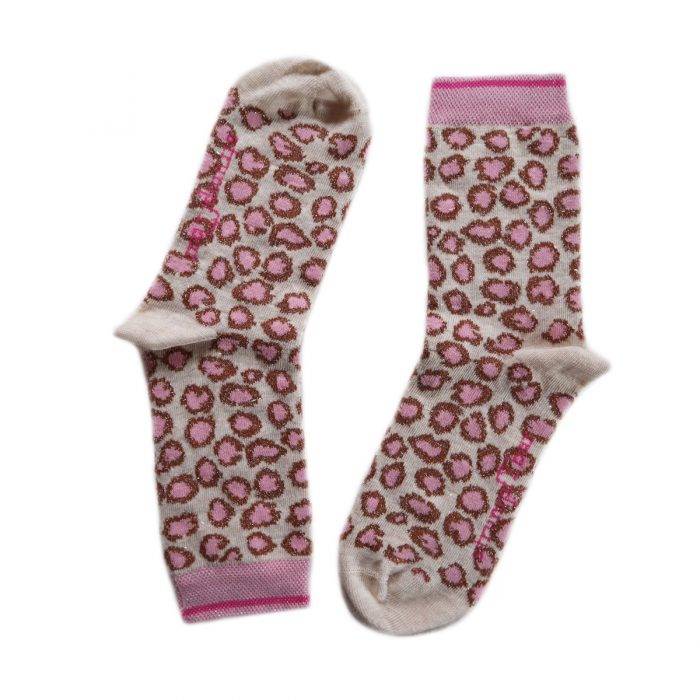 Strumpfbar Taiger Shot beigemelange-rose