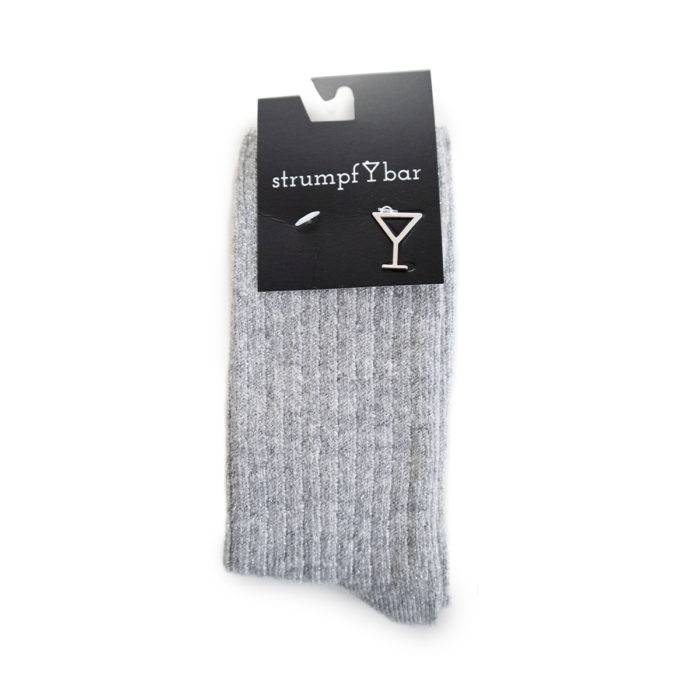 Strumpfbar Winter Sprizz Graumelange-silber