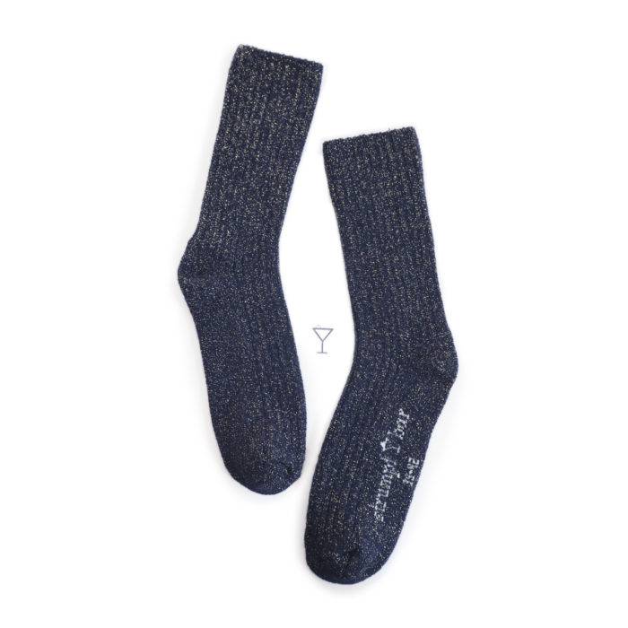 Strumpfbar Winter Sprizz marine-gold