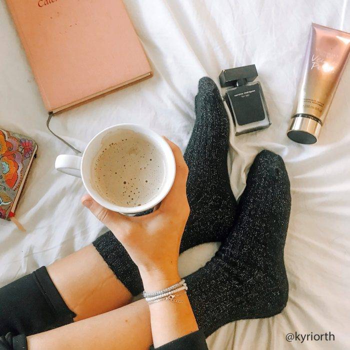 Strumpfbar Winter Sprizz Schwarz-silber