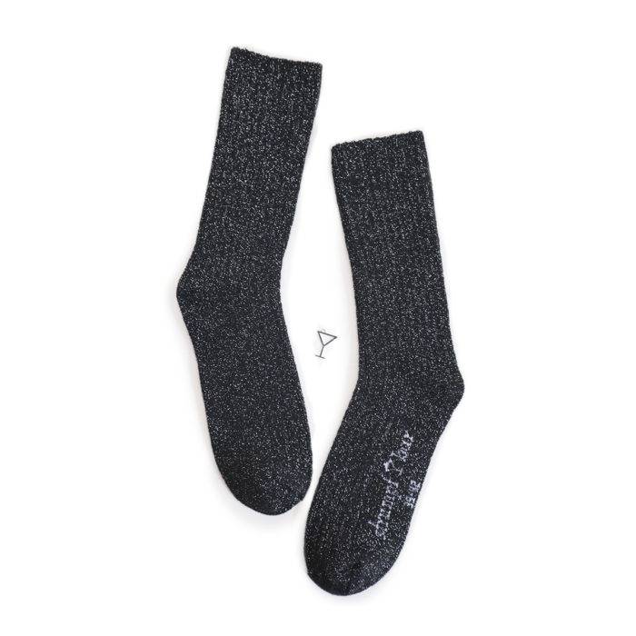 Strumpfbar Winter Sprizz schwarz-silber