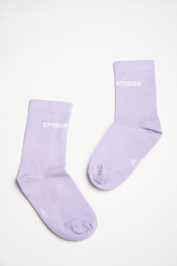 Studio Copenhagen CPH SOCKS 1 Cotton Blend Lavender/white