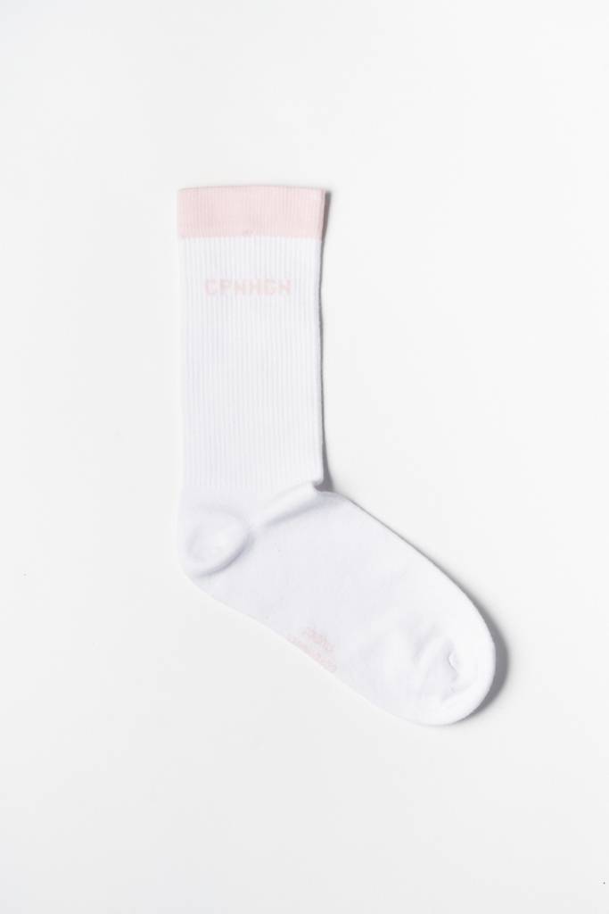 Studio Copenhagen CPH SOCKS 2 Cotton Blend White/light Rose