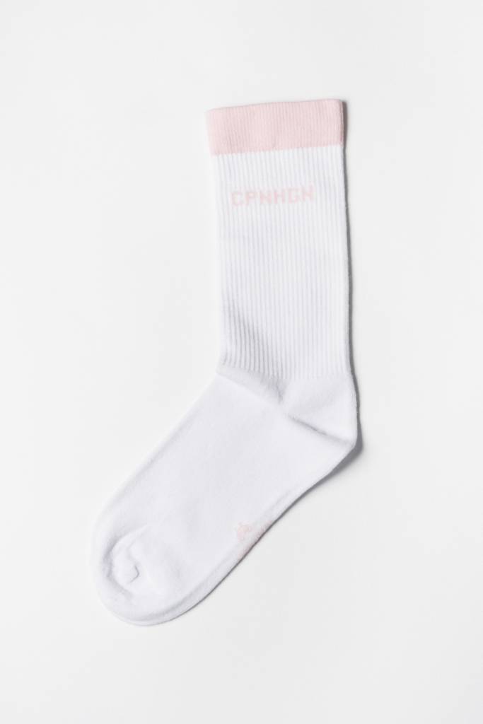 Studio Copenhagen CPH SOCKS 2 Cotton Blend White/light Rose