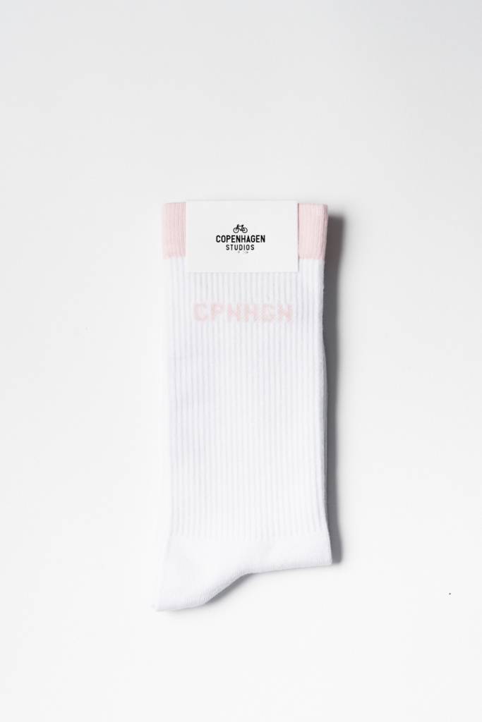 Studio Copenhagen CPH SOCKS 2 cotton blend white/light rose