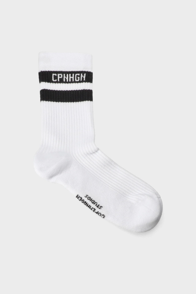Studio Copenhagen CPH SOCKS 3 Cotton Blend White/black