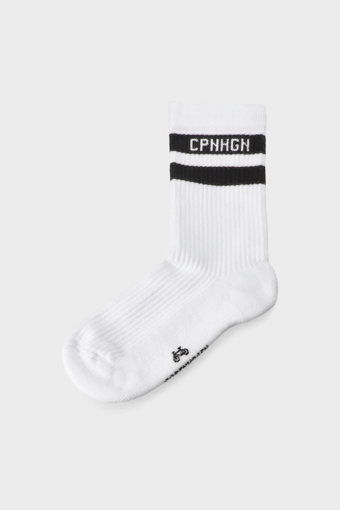 Studio Copenhagen CPH SOCKS 3 Cotton Blend White/black