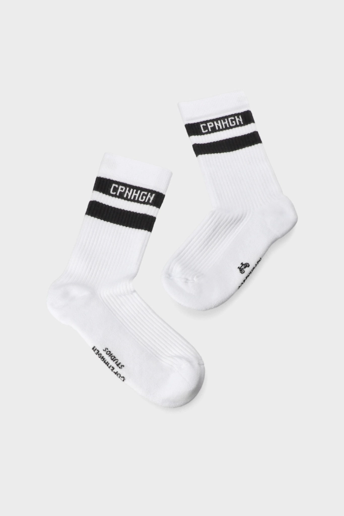 Studio Copenhagen CPH SOCKS 3 Cotton Blend White/black