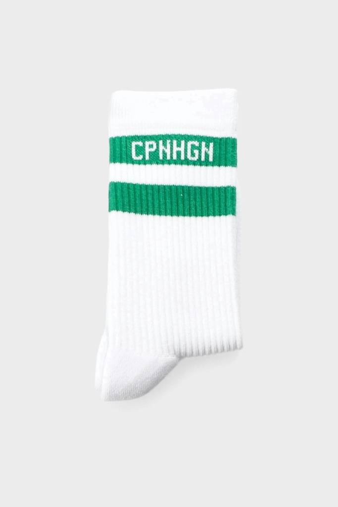 Studio Copenhagen CPH SOCKS 3 cotton blend white/green