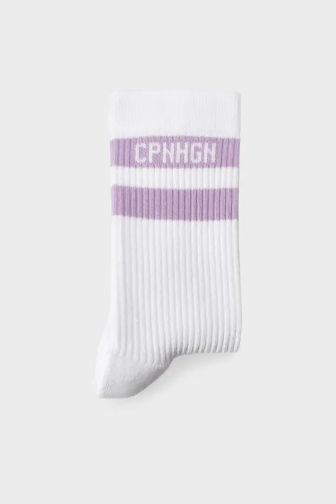 Studio Copenhagen CPH SOCKS 3 cotton blend white/lavender