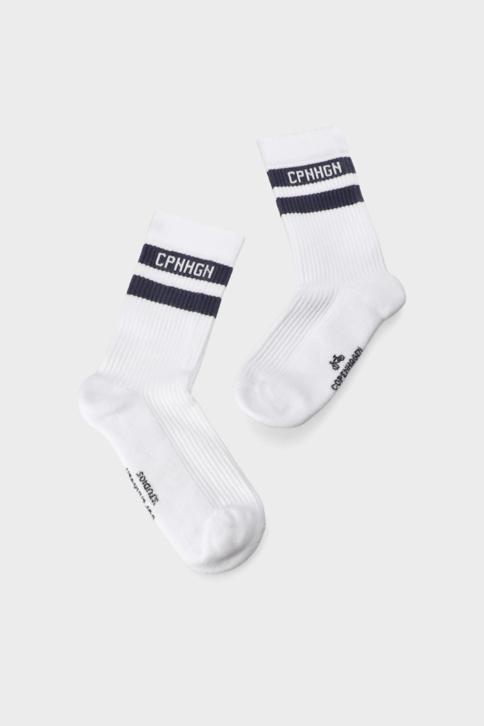 Studio Copenhagen CPH SOCKS 3 Cotton Blend White/navy