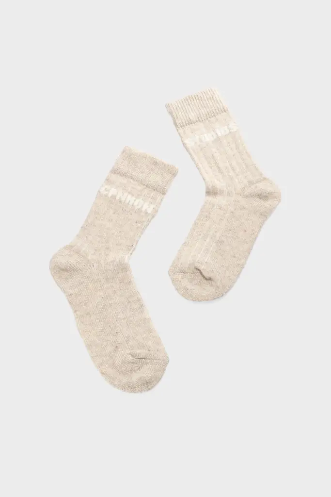 Studio Copenhagen CPH WOOL SOCKS 1 Wool Mix Light Beige