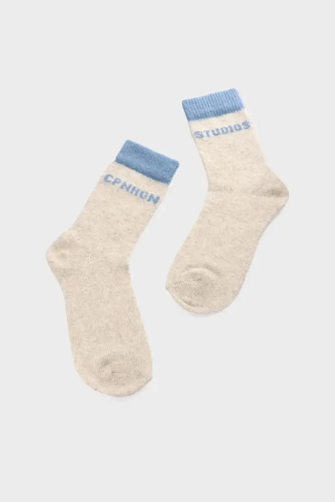 Studio Copenhagen CPH WOOL SOCKS 2 Wool Mix Light Beige