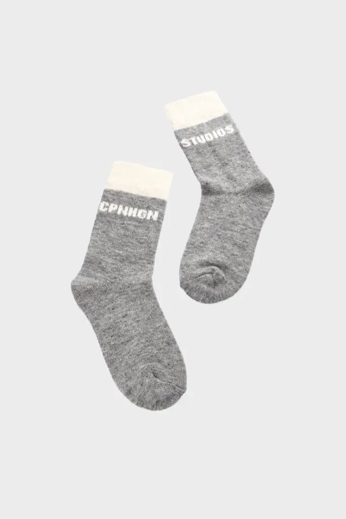 Studio Copenhagen CPH WOOL SOCKS 2 Wool Mix Light Grey