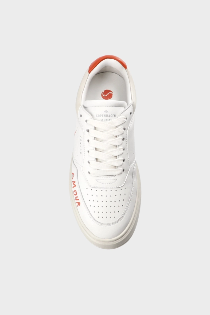 Studio Copenhagen CPH PARIS Leather White/orange