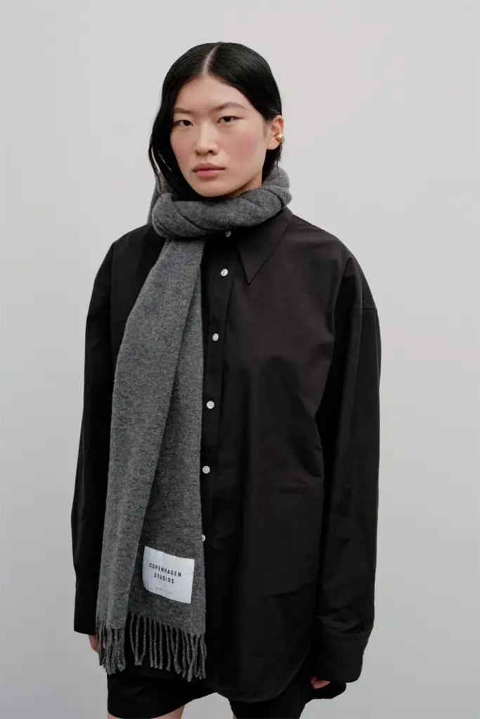 Studio Copenhagen CPH SHAWL 6 Wool Mix Anthracite