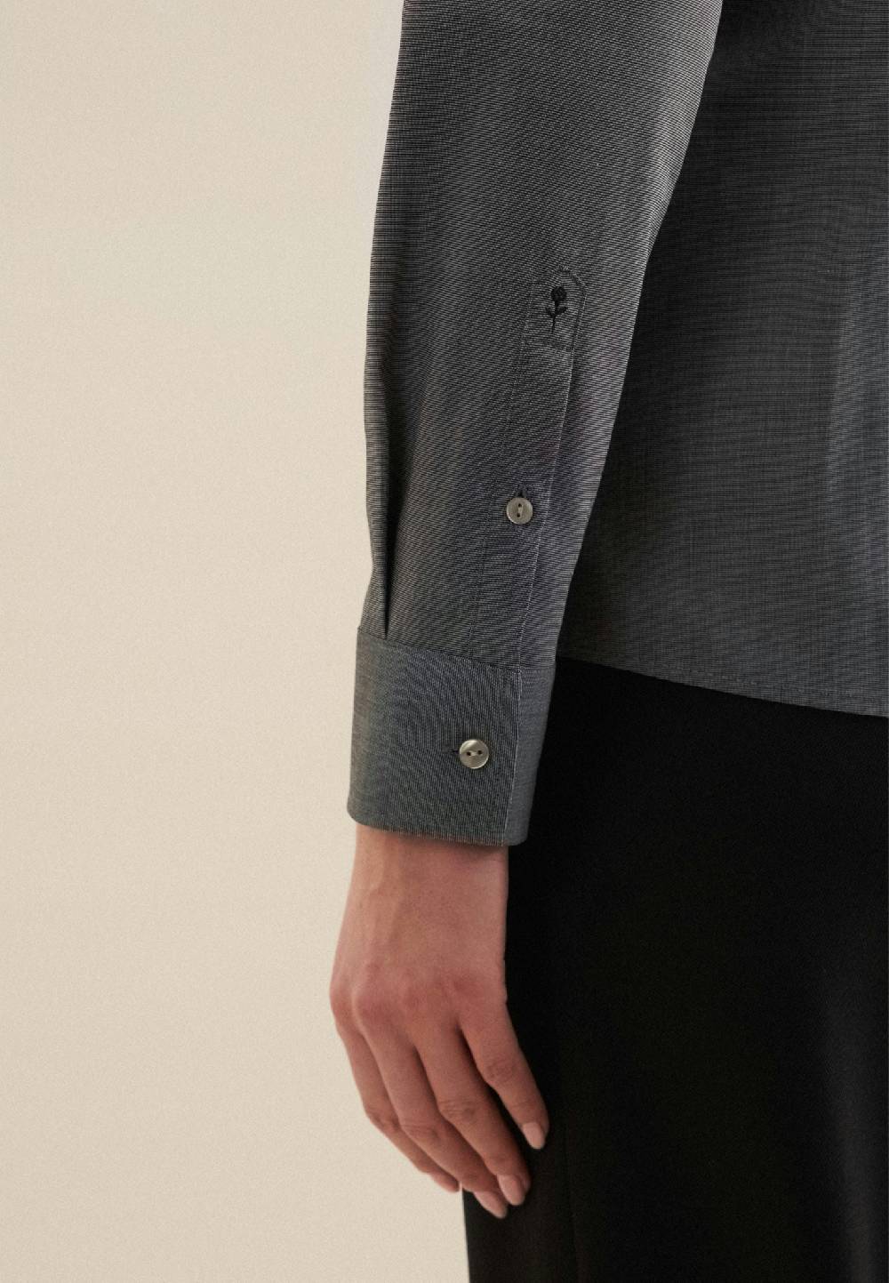 Studio Seidensticker Bügelfreie Fil A Fil Hemdbluse