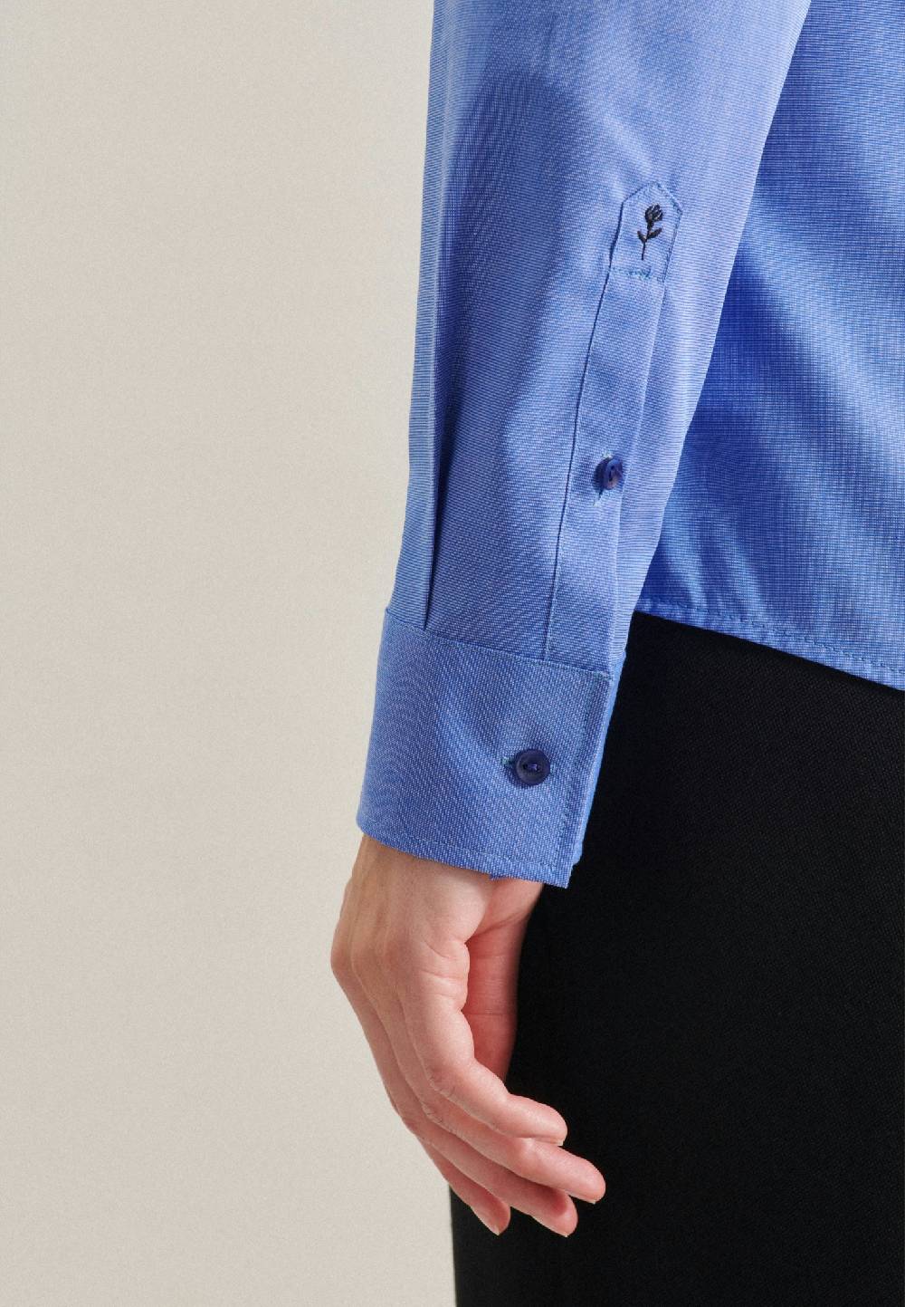 Studio Seidensticker Bügelfreie Fil A Fil Hemdbluse