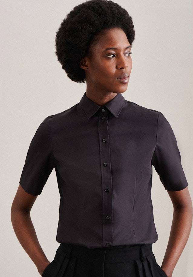 Studio Seidensticker Bügelfreie Kurzarm Popeline Hemdbluse