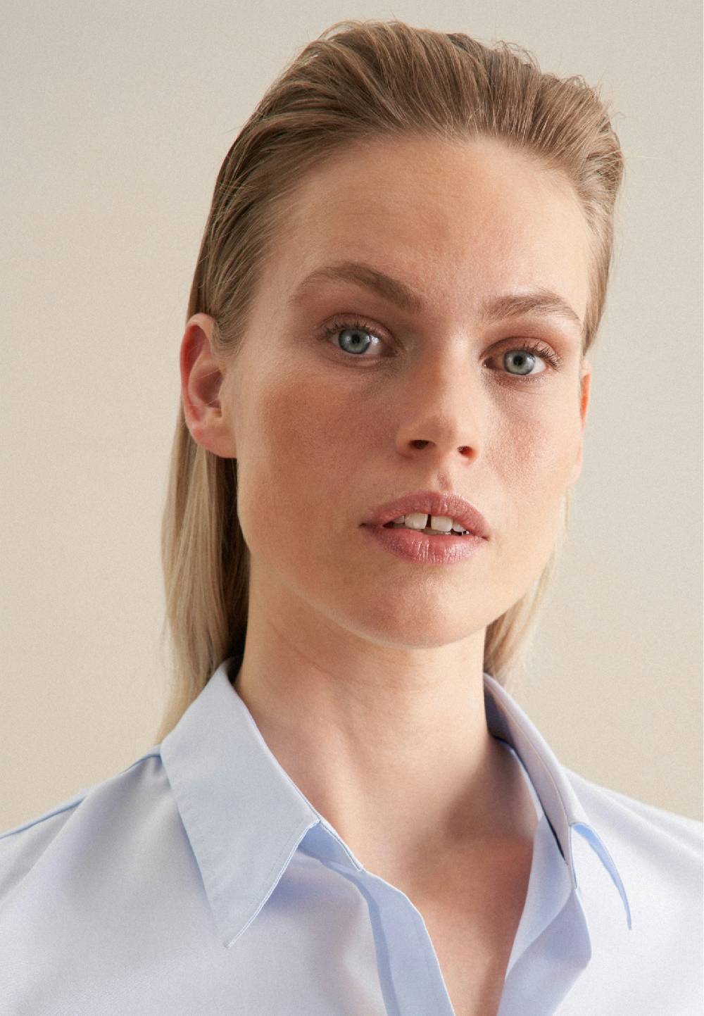 Studio Seidensticker Bügelfreie Kurzarm Popeline Hemdbluse