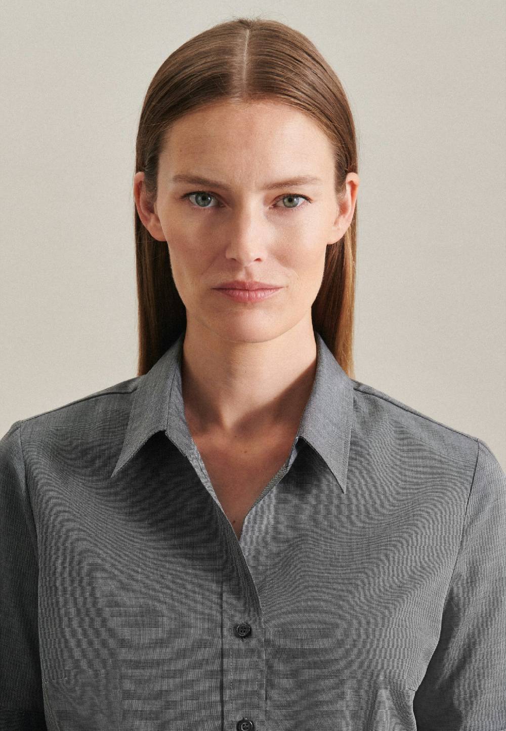 Studio Seidensticker Bügelfreie Kurzarm Popeline Hemdbluse