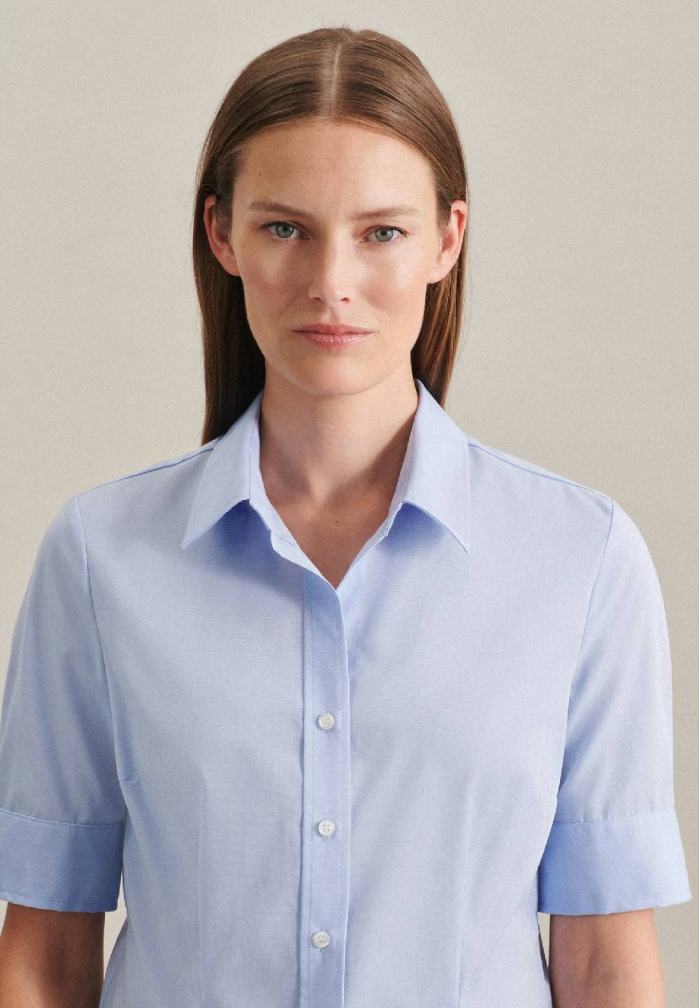 Studio Seidensticker Bügelfreie Kurzarm Popeline Hemdbluse