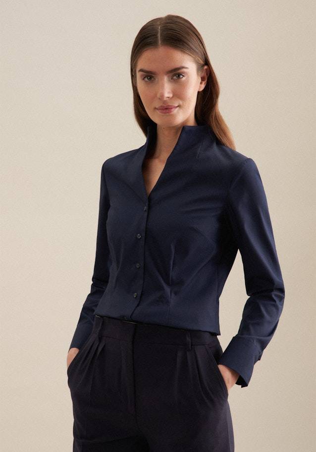 Studio Seidensticker Bügelfreie Popeline Kelchkragenbluse