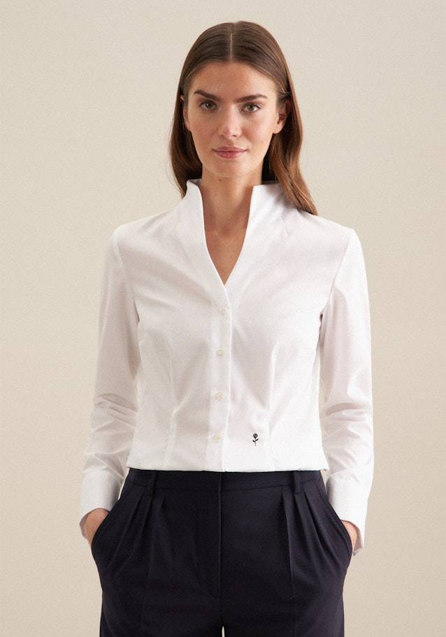 Studio Seidensticker Bügelfreie Popeline Kelchkragenbluse