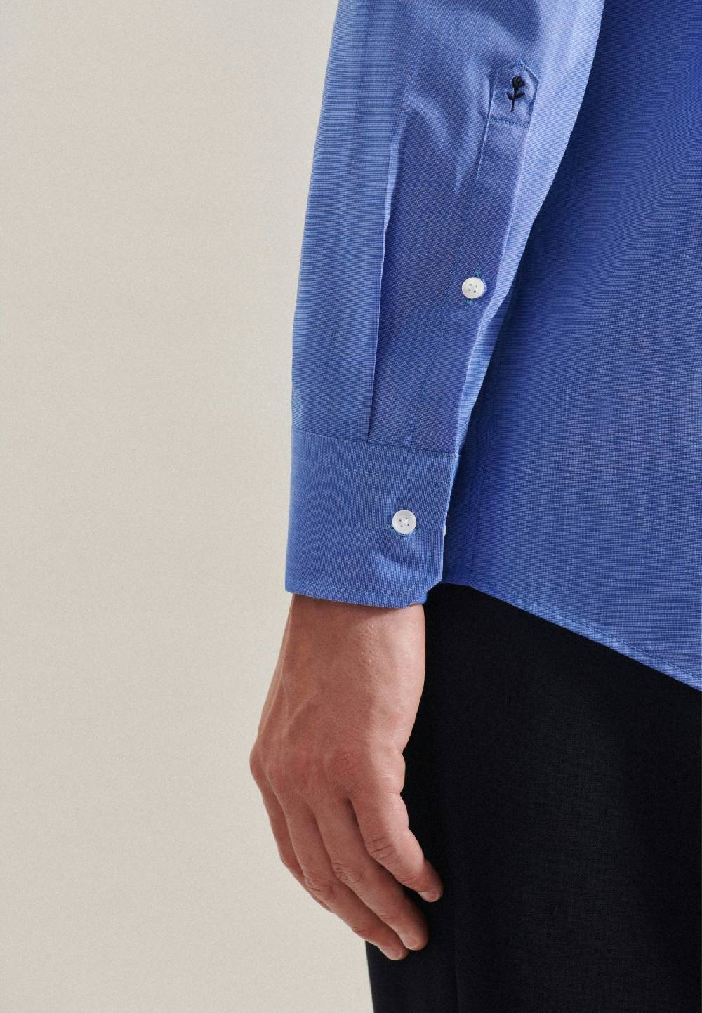 Studio Seidensticker Bügelfreies Fil A Fil Business Hemd In Regular Mit Kentkragen