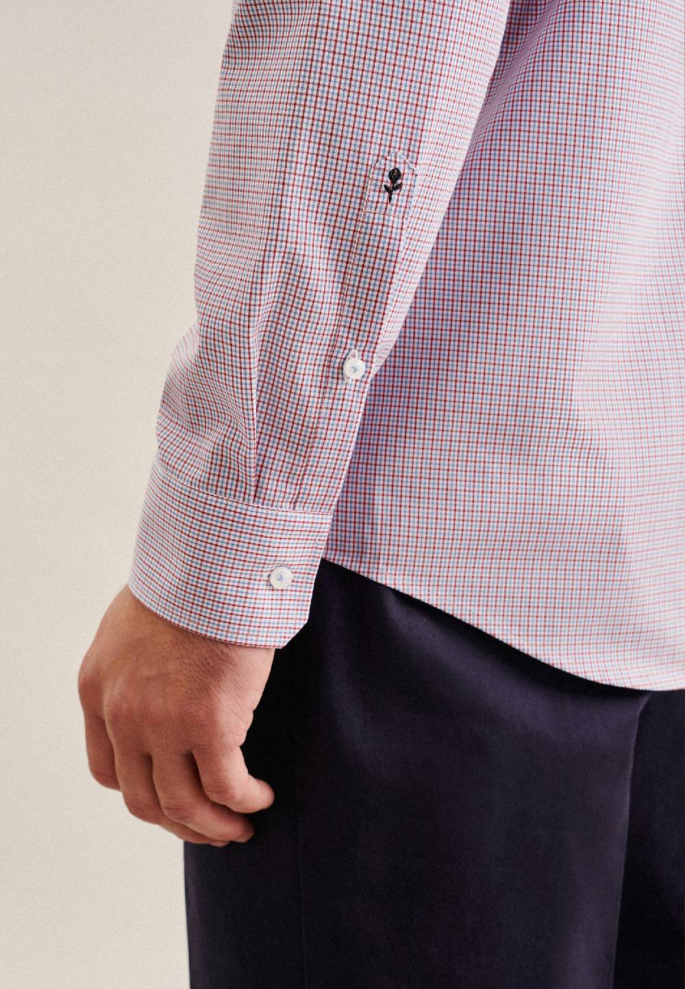 Studio Seidensticker Bügelfreies Popeline Business Hemd In Regular Mit Kentkragen