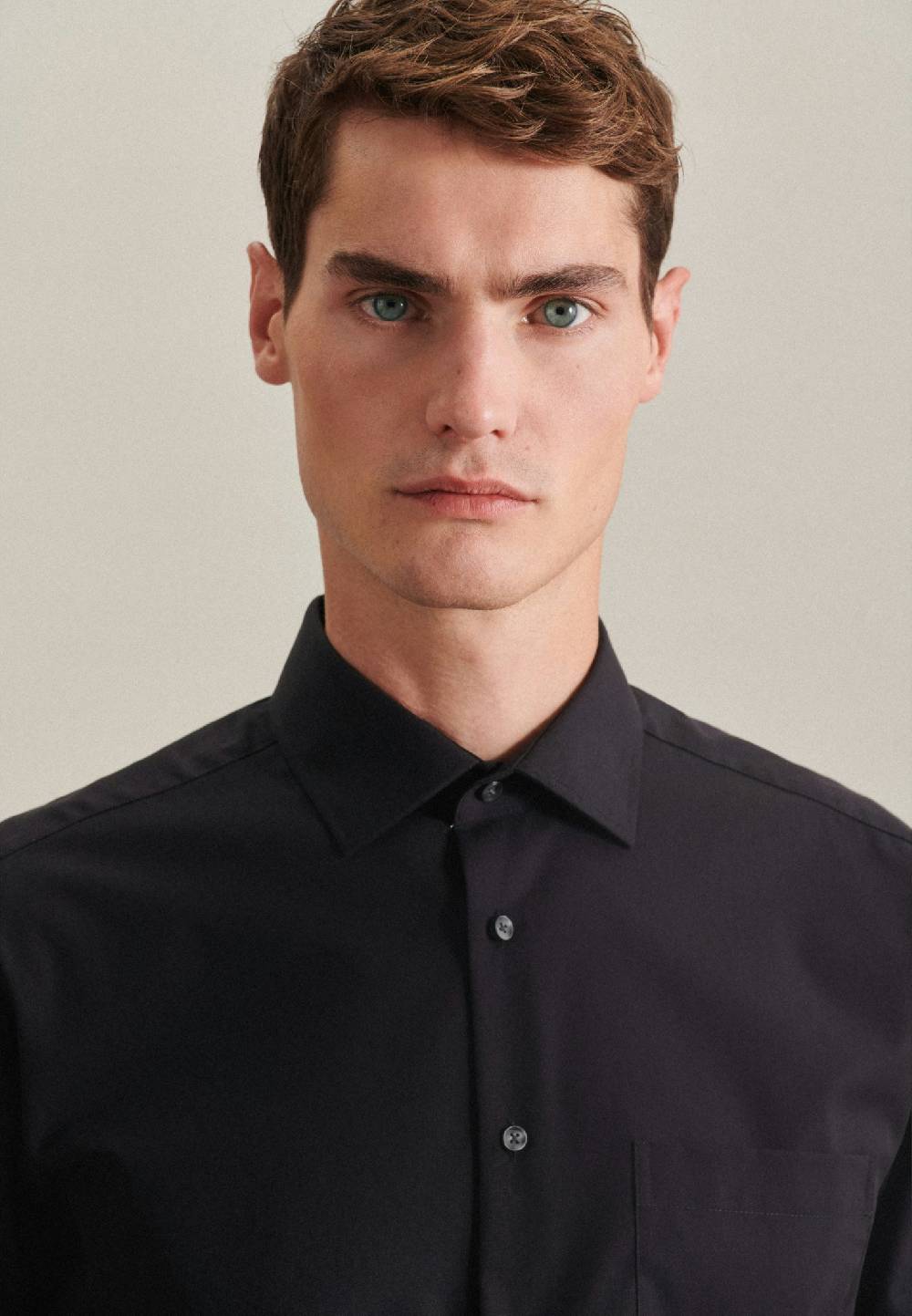 Studio Seidensticker Bügelfreies Popeline Business Hemd In Regular Mit Kentkragen