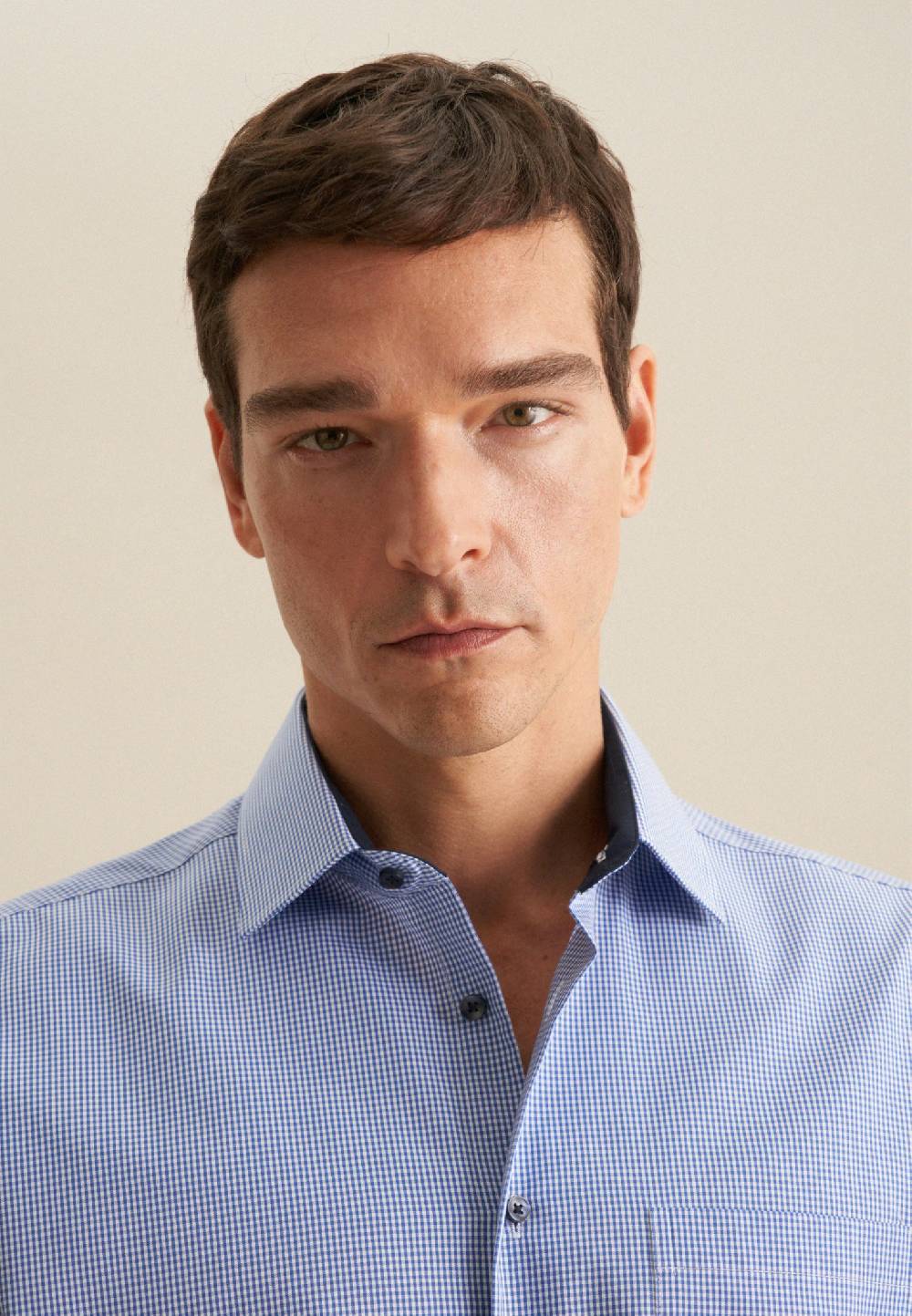 Studio Seidensticker Bügelfreies Popeline Business Hemd In Regular Mit Kentkragen