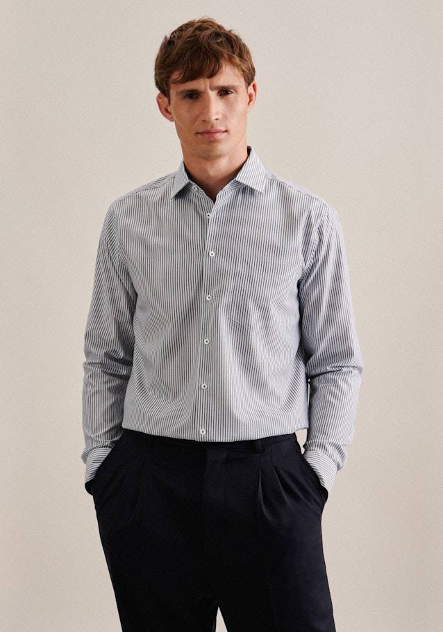 Studio Seidensticker Bügelfreies Popeline Business Hemd in Regular mit Kentkragen