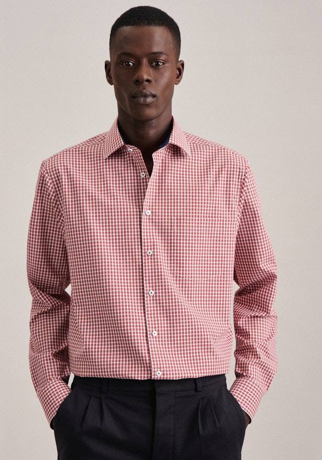 Studio Seidensticker Bügelfreies Popeline Business Hemd in Regular mit Kentkragen