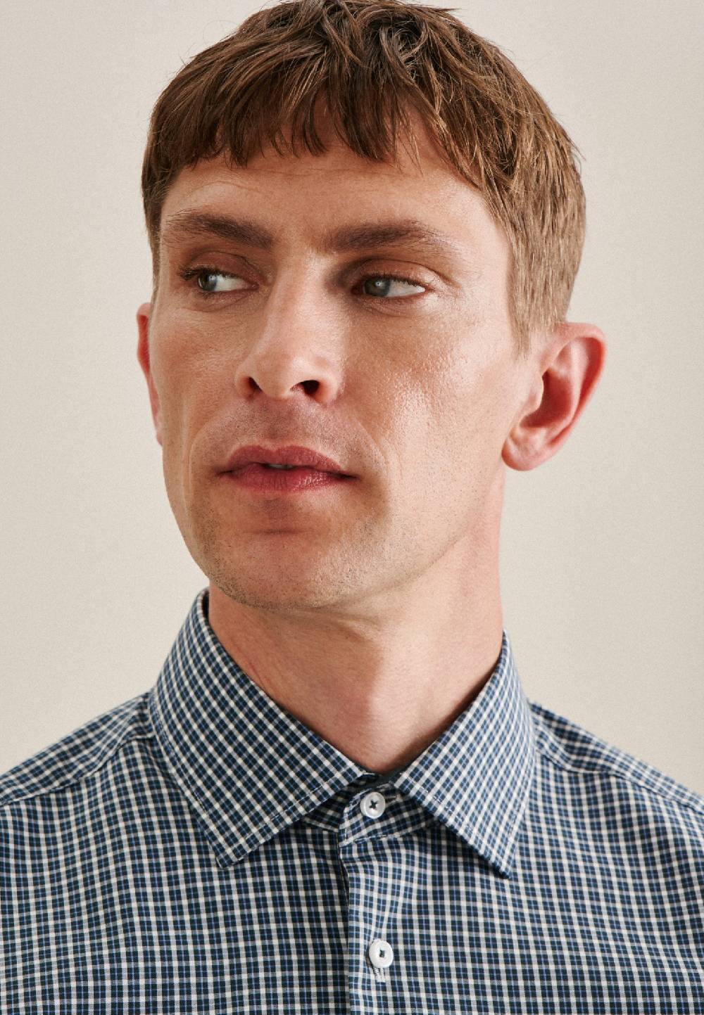 Studio Seidensticker Bügelfreies Popeline Business Hemd In Regular Mit Kentkragen