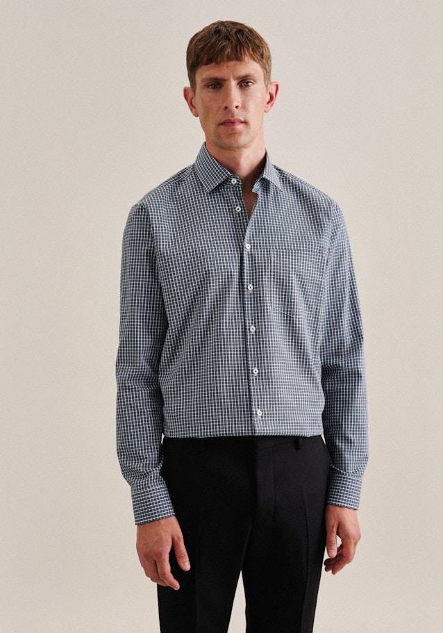 Studio Seidensticker Bügelfreies Popeline Business Hemd in Regular mit Kentkragen