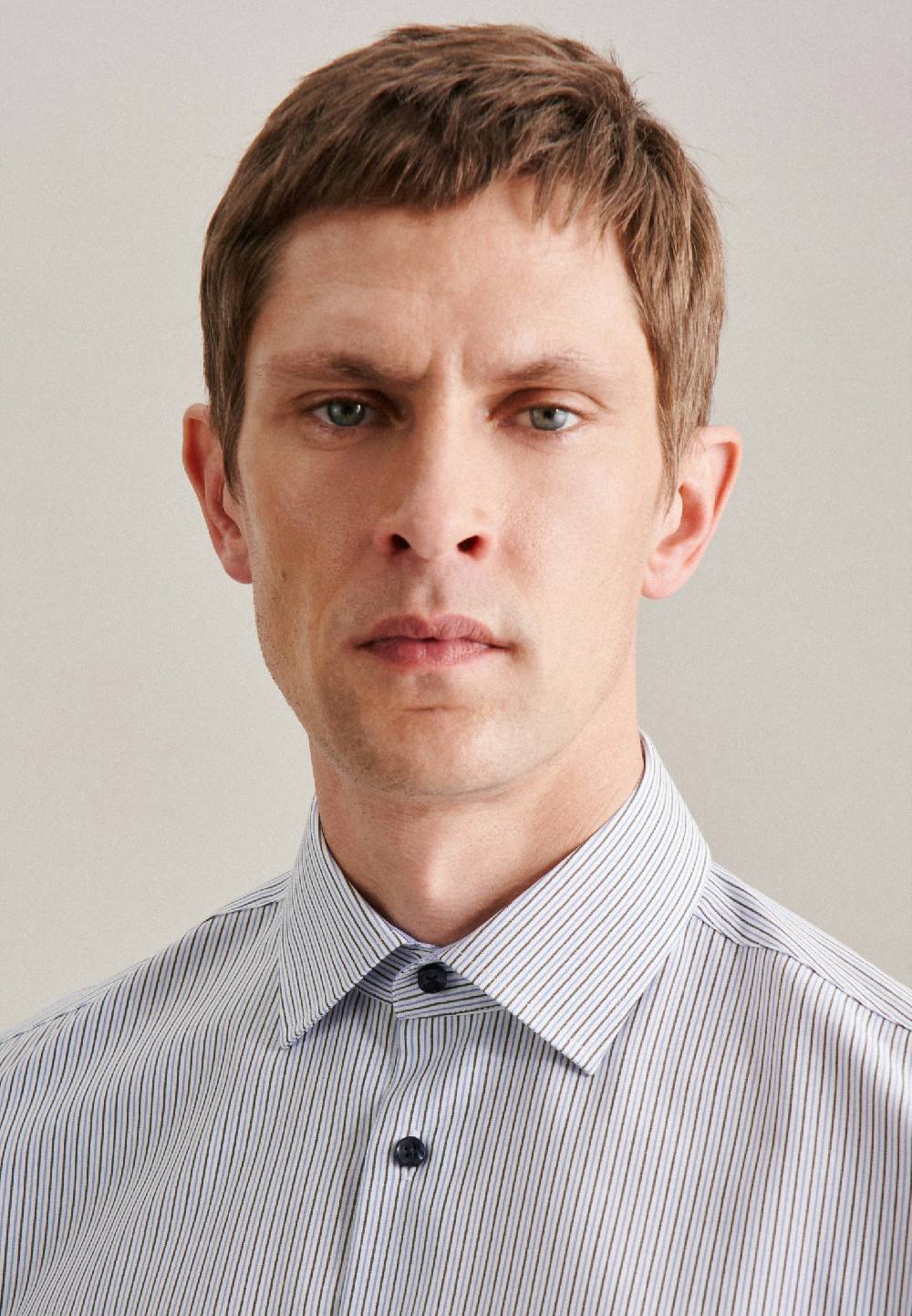 Studio Seidensticker Bügelfreies Popeline Business Hemd In Shaped Mit Kentkragen