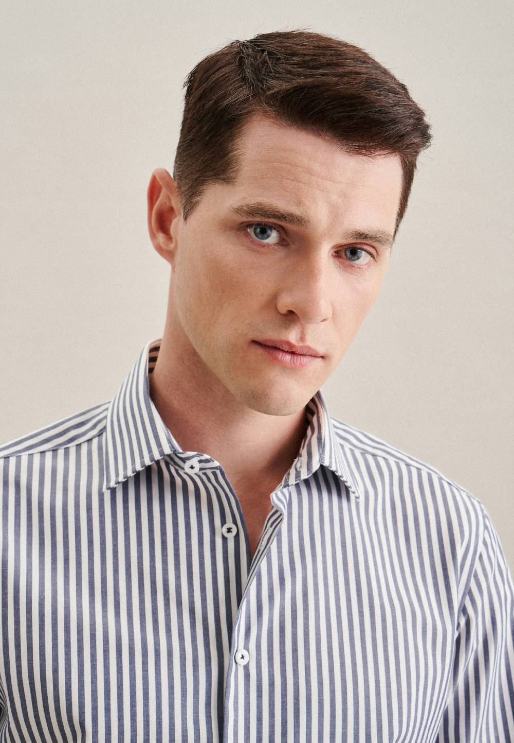 Studio Seidensticker Bügelfreies Popeline Business Hemd In Shaped Mit Kentkragen