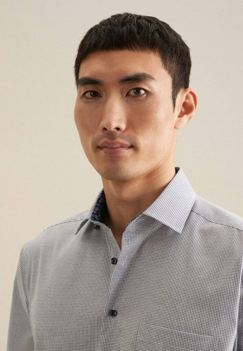 Studio Seidensticker Bügelfreies Popeline Business Hemd In Shaped Mit Kentkragen