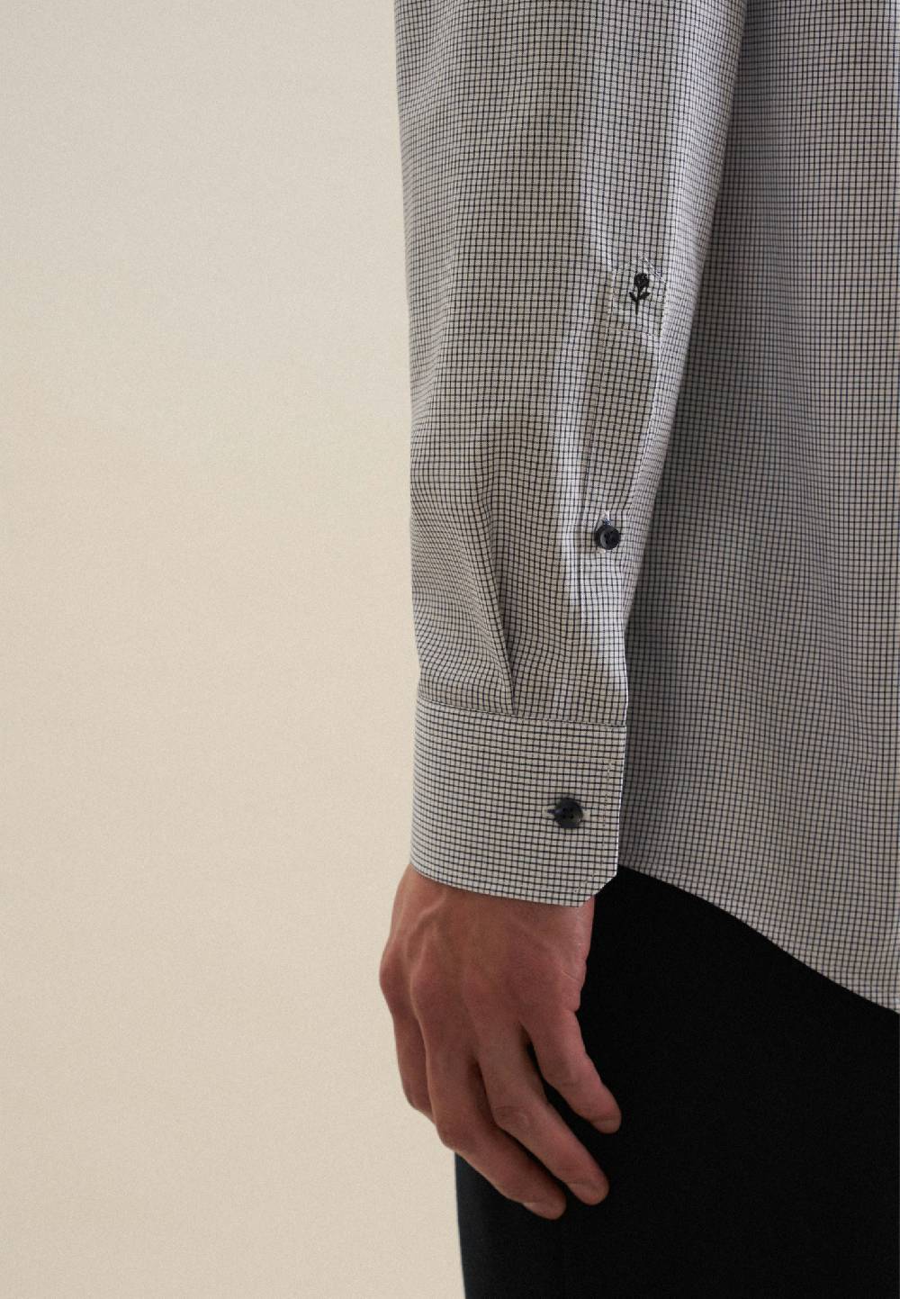 Studio Seidensticker Bügelfreies Popeline Business Hemd In Shaped Mit Kentkragen