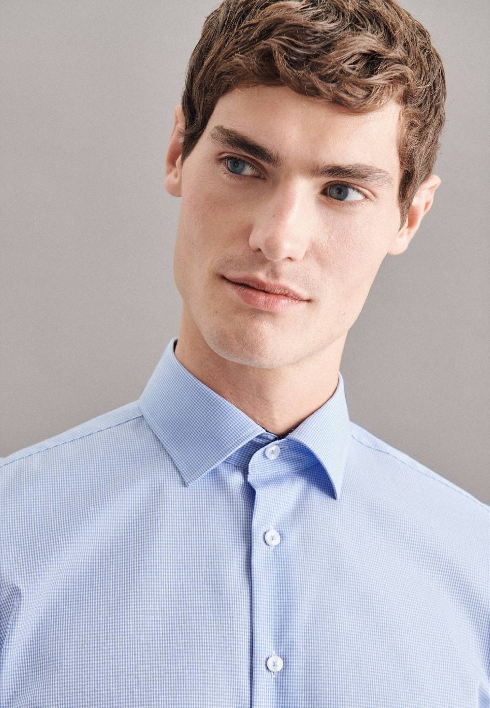 Studio Seidensticker Bügelfreies Popeline Business Hemd In Shaped Mit Kentkragen