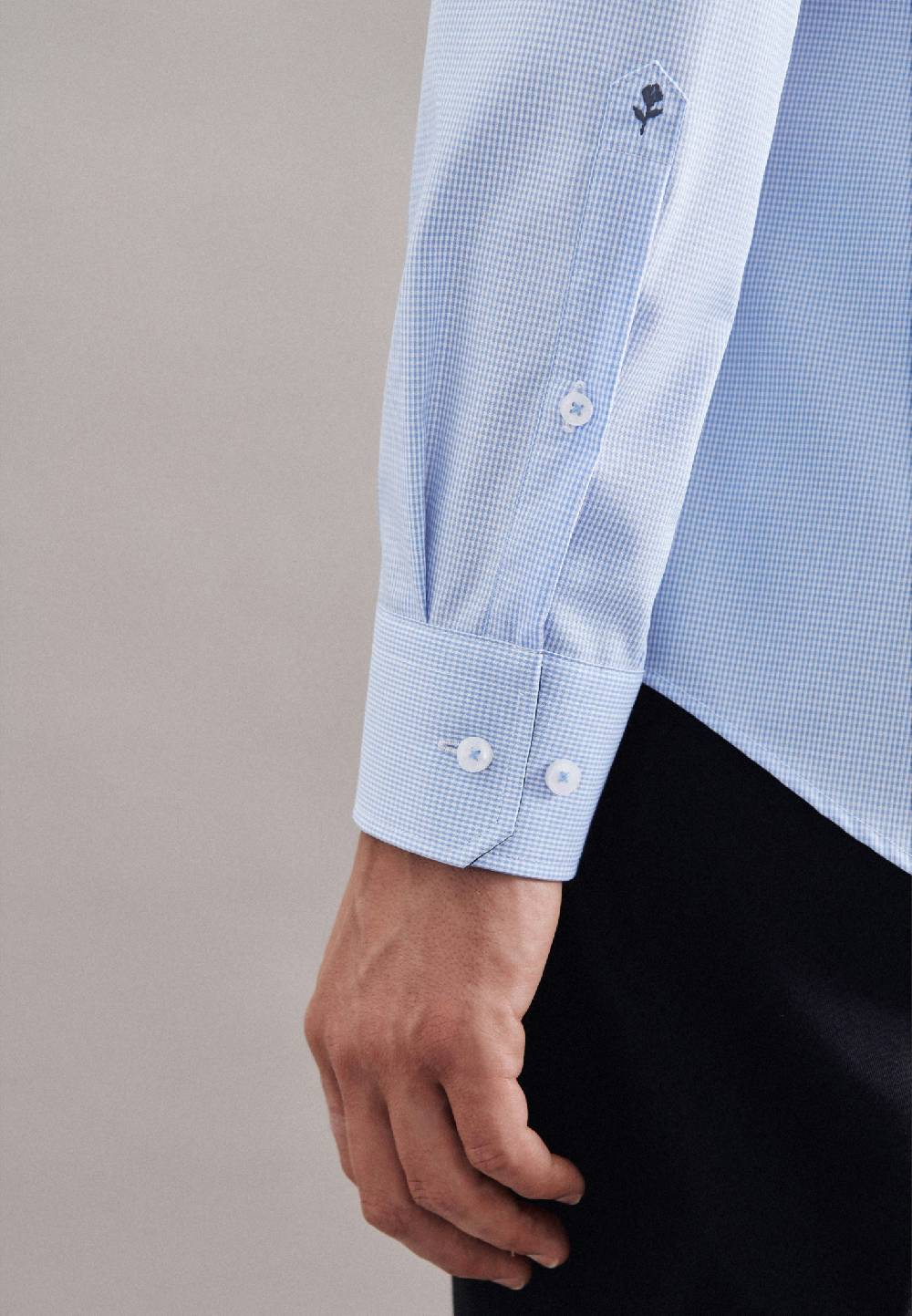 Studio Seidensticker Bügelfreies Popeline Business Hemd In Shaped Mit Kentkragen